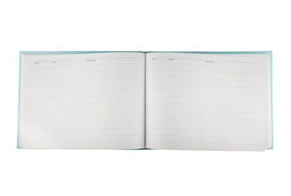 Chelsea Lined Landscape Leather Visitors Book