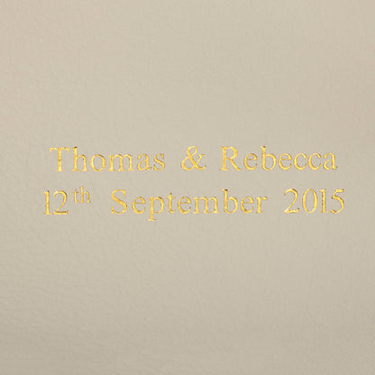 Ivory Leather Mini Landscape Album