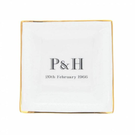 Initials and Date Dish